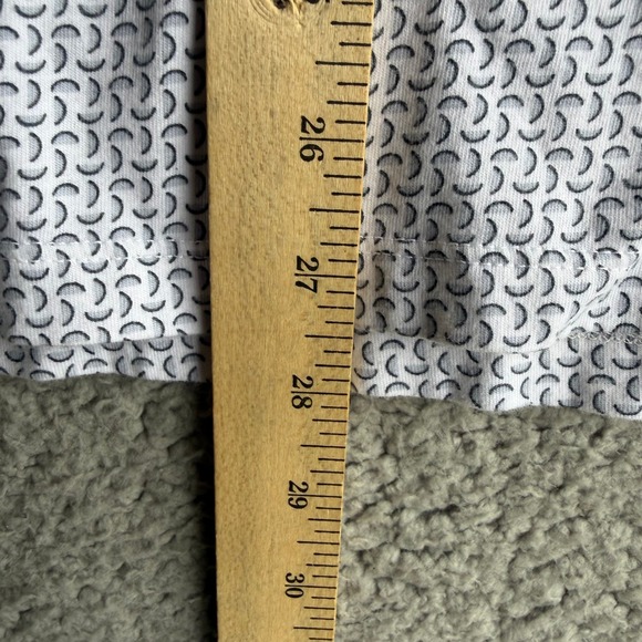 Ted Baker London Mens Geometric Crescent Print Polo Shirt White Gray Size 6 XXL - Picture 5 of 11